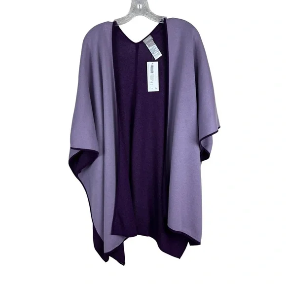 Chico's Reversible Ruana Mystique Purple - Picture 4 of 11